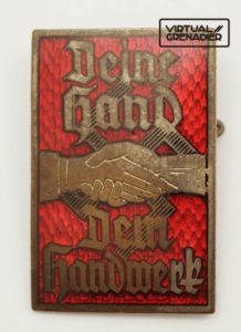 Deine Hand dem Handwerk enameled pin