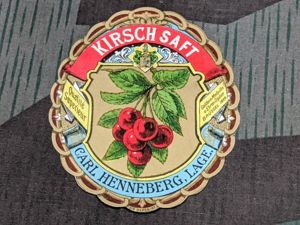 Kirschsaft Cherry Drink Label