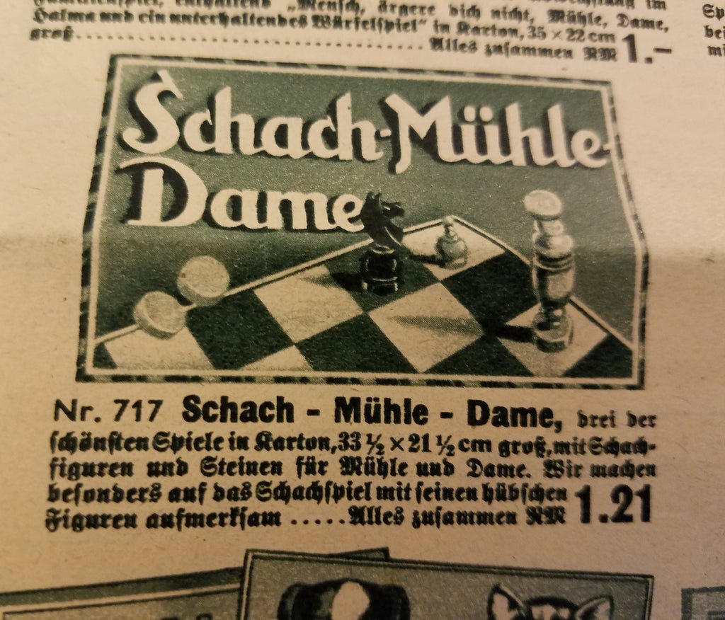 Dame Mühle Game Set (Checkers / Nine Men's Morris) — image 4