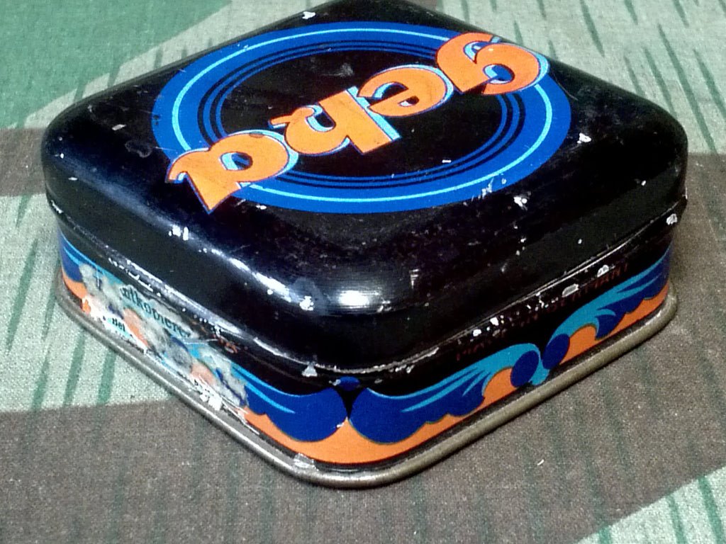 Original Geha Art Deco Typewriter Ribbon Tin — image 2