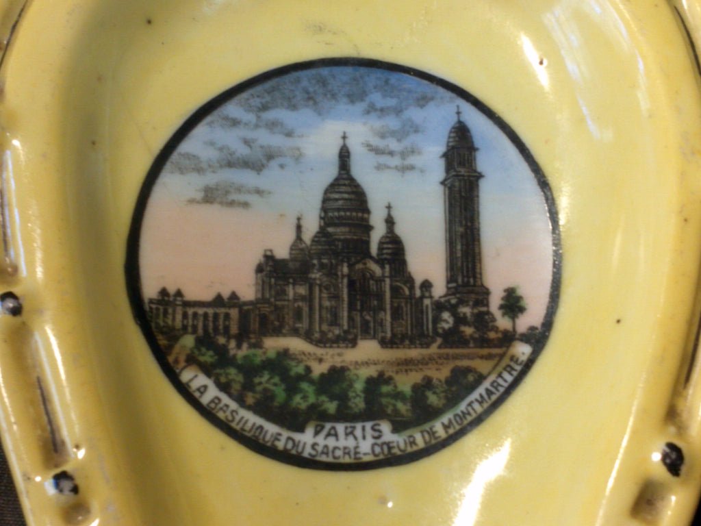 1930's Lucky Horse Shoe French Paris Souvenir Ashtray — image 4