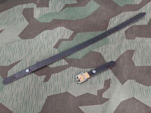 Repro German Helmet Chin Strap Painted Steel Hardware