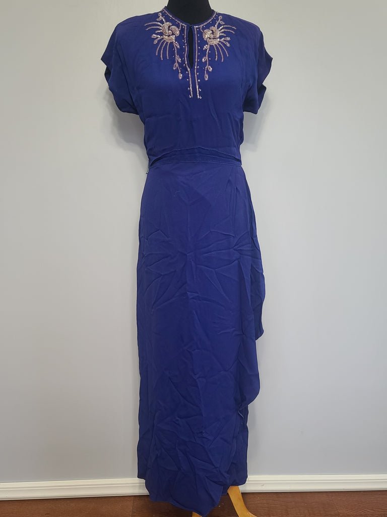 DuBarry Blue Sequin Gown 1945(B-38' W-29' H-38') — image 2