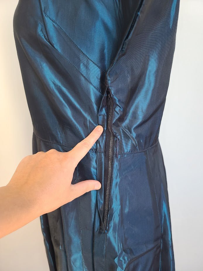 Blue Shiny Iridescent Dress(B-40' W-31' H-48') — image 9
