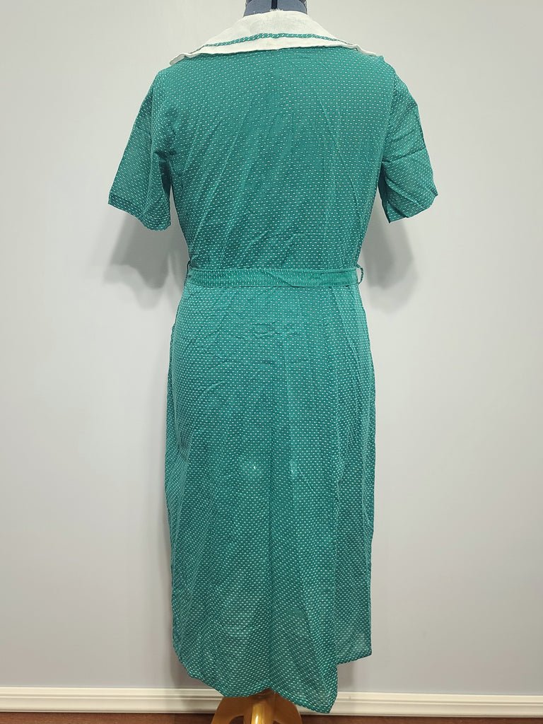 Green Lightweight Polka Dot Dress(B-42' W-36' H-41') — image 3