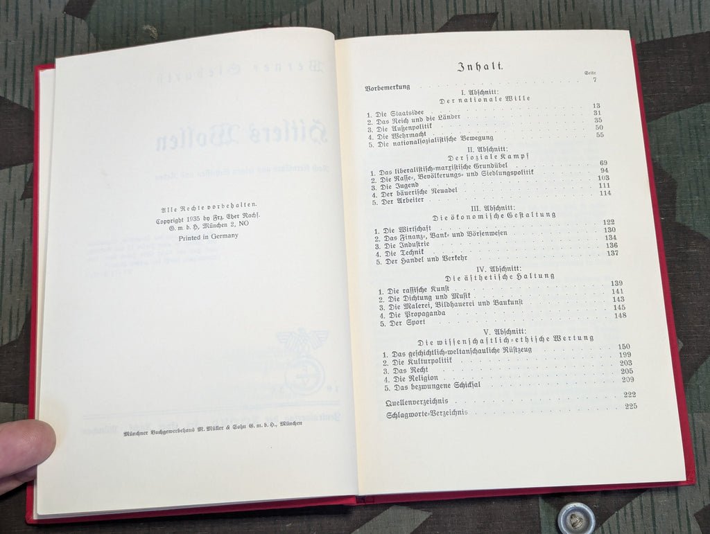 Original 1935 Book Hitlers Wollen — image 5