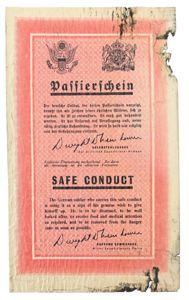 Allied Droppingflyer 'Safe Conduct'