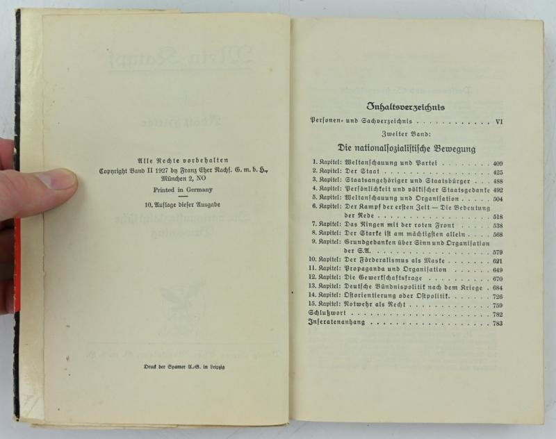 German Adolf Hitler Mein Kampf Book Set — image 7