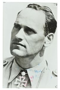 Signature of Luftwaffe KC-OLC Recipient 'Josef Prentl'
