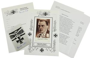 Signature of Luftwaffe KC Recipient 'Heinrich Südel'