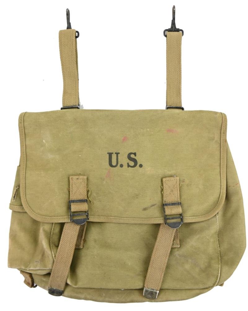 US WW2 M-1936 Rubberized Musset Bag 'George D. Marwick'