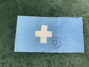 LUFTSCHUTZ BLUE MEDICAL PERSONNEL  ARMBAND.