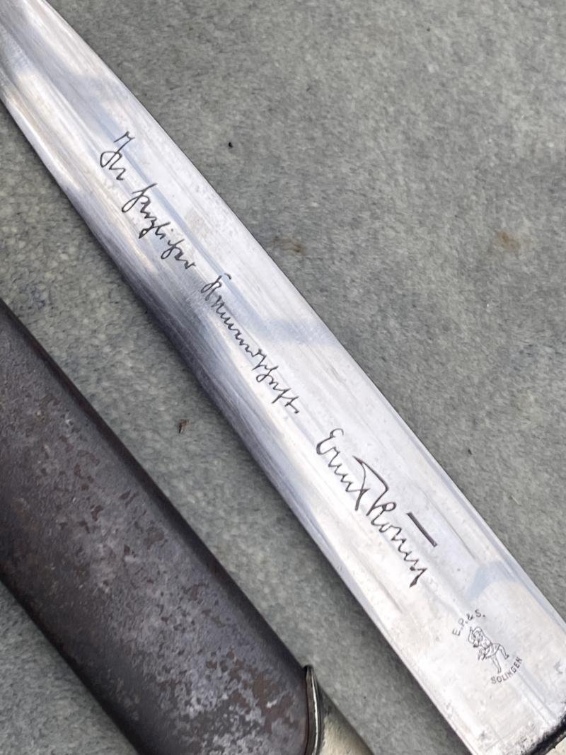 A FULL SA ROHM INSCRIPTION DAGGER BY EP&S. — image 8
