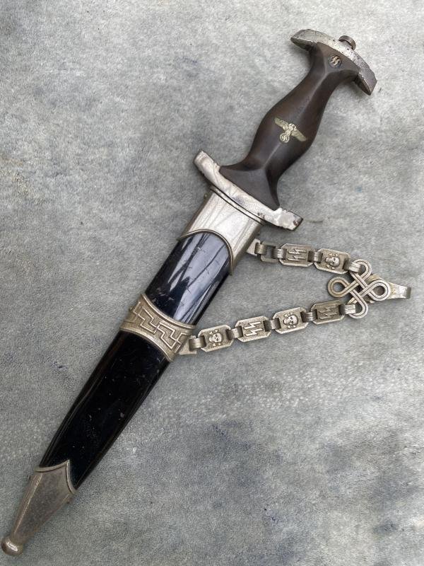 AN AMAZING FIND - 1936 SS CHAINED DAGGER WRAPPED IN ORIGINAL NEWSPAPER FROM 1996! — image 3