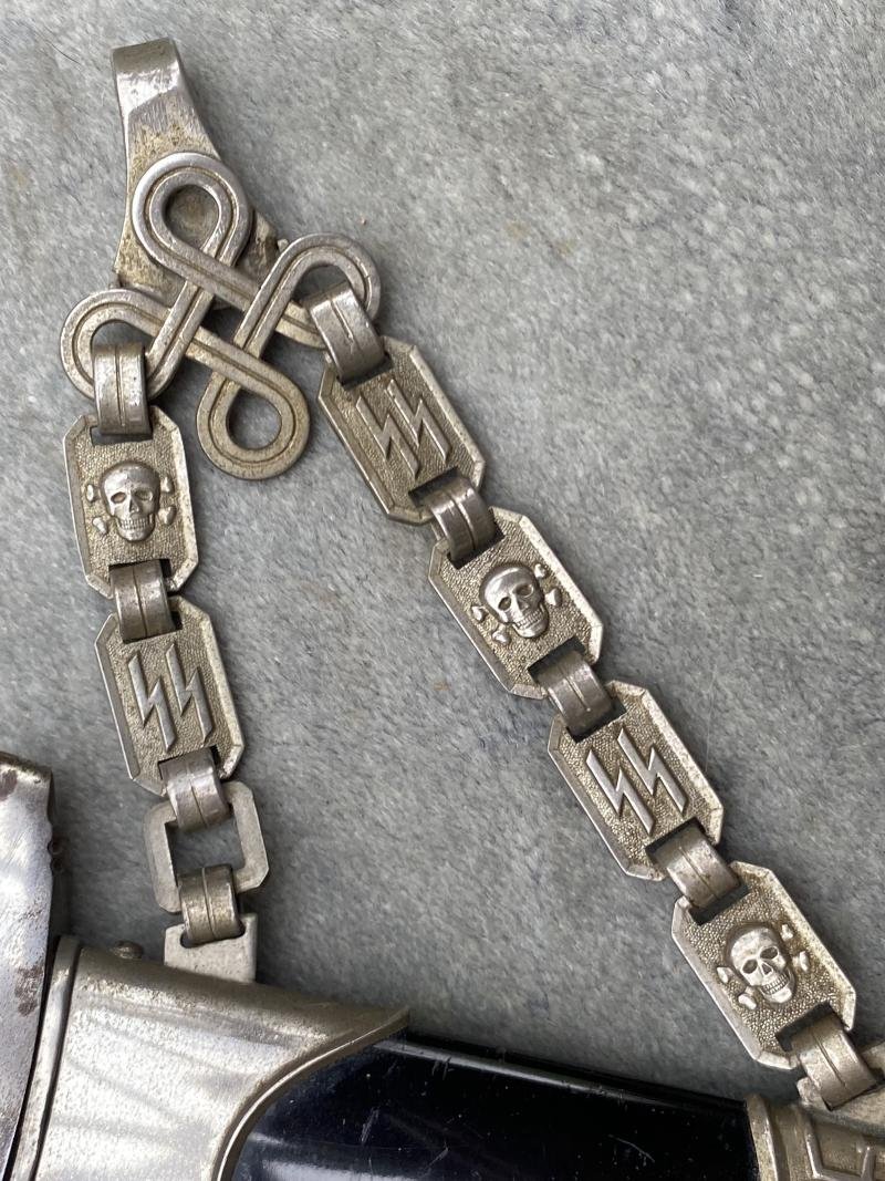 AN AMAZING FIND - 1936 SS CHAINED DAGGER WRAPPED IN ORIGINAL NEWSPAPER FROM 1996! — image 4
