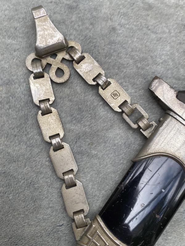 AN AMAZING FIND - 1936 SS CHAINED DAGGER WRAPPED IN ORIGINAL NEWSPAPER FROM 1996! — image 6