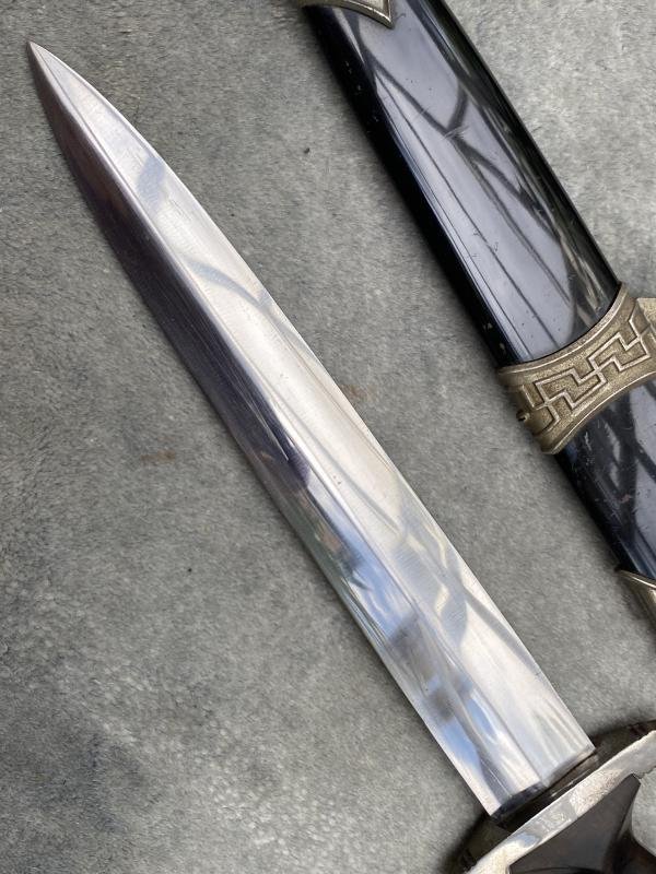AN AMAZING FIND - 1936 SS CHAINED DAGGER WRAPPED IN ORIGINAL NEWSPAPER FROM 1996! — image 8