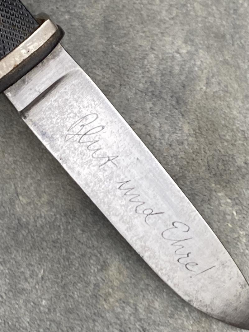 HITLER YOUTH DAGGER WITH MOTTO M7/45/38. — image 8