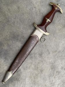 EARLY EICKHORN SA DAGGER WITH FULLY ERASED ROHM BLADE (AND MOST OF THE TRADEMARK!)